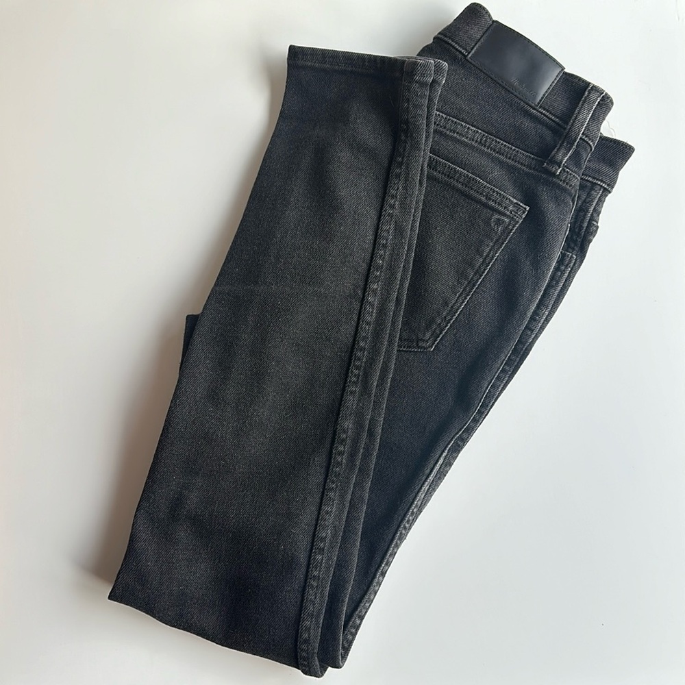 Madewell black high wasted skinny jeans